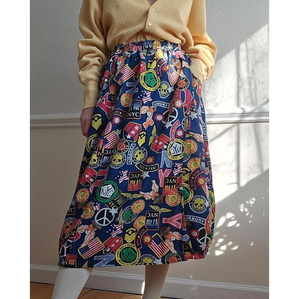 Unbranded Women's Blue and Red Skirt